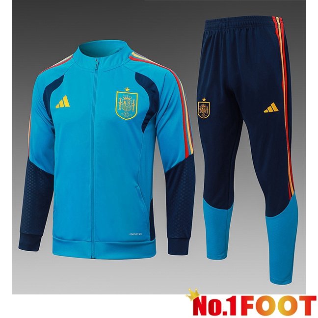 Spain Kids kit Training Jacket Suit Blue 2026/2027