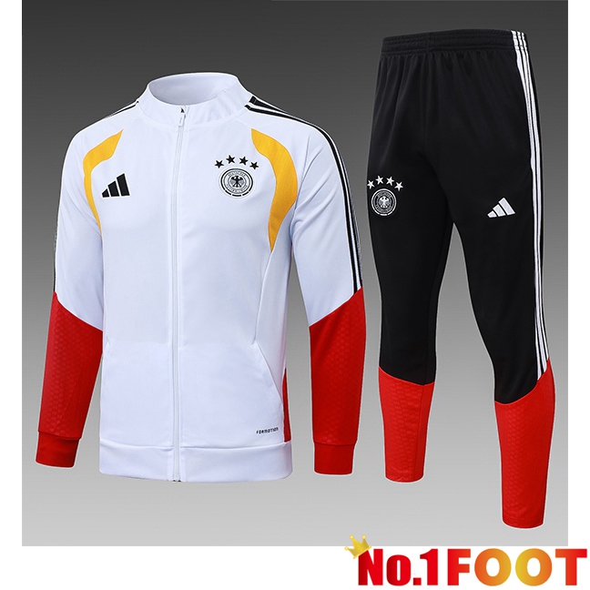 Germany Kids kit Training Jacket Suit White 2026/2027