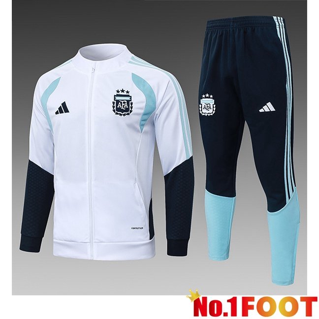 Argentina Kids kit Training Jacket Suit White 2026/2027