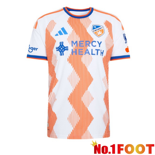 FC Cincinnati Away Soccer Jersey Orange White 2026/2027