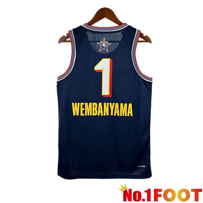 NBA American All-Star (Victor Wembanyama 1)Jersey Blue Royal 2024/2025