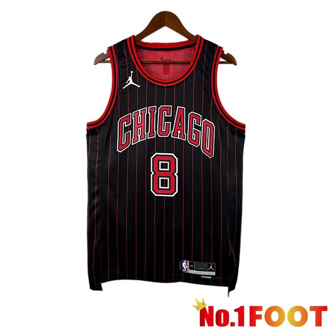 NBA Chicago Bulls (Zach LaVine 8)Jersey Black 2025/2026