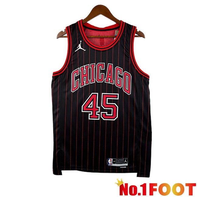 NBA Chicago Bulls (Michael Jordan 45)Jersey Black 2025/2026