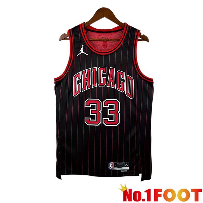 NBA Chicago Bulls (Scottie Pippen 33)Jersey Black 2025/2026