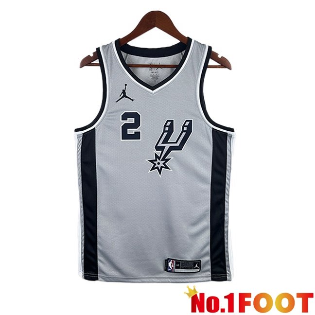 NBA San Antonio Spurs (Kawhi Leonard 2)Jersey Retro Grey 2020/2021