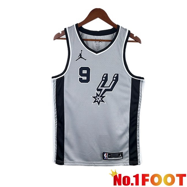 NBA San Antonio Spurs (Tony Parker 9)Jersey Retro Grey 2020/2021