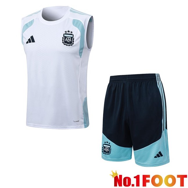 Argentina Soccer Vest + Shorts White 2026/2027