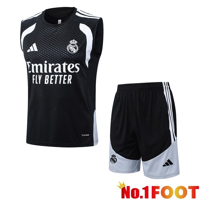 Real Madrid Soccer Vest + Shorts Black 2026/2027