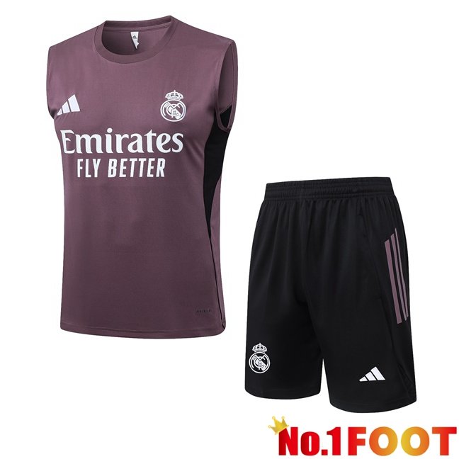 Real Madrid Soccer Vest + Shorts Purple 2026/2027