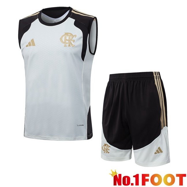 Flamengo Soccer Vest + Shorts White 2026/2027