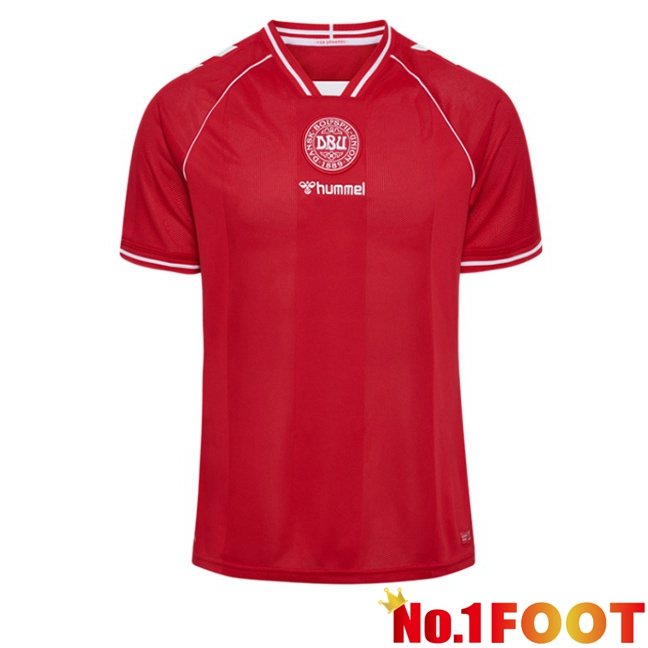 Denmark Home Soccer Jersey Red 2026/2027