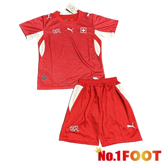 Swiss Kids Home Soccer Jersey Soccer World Cup 2026