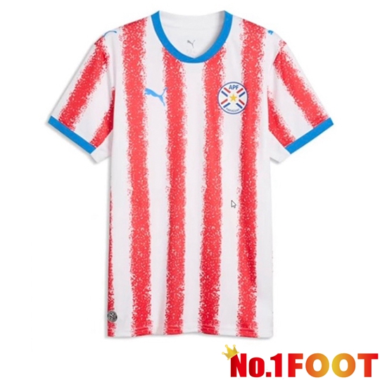 Paraguay Home Soccer Jersey Soccer World Cup 2026