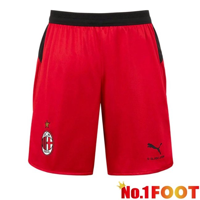 AC Milan Home Soccer Shorts Red 2025/2026