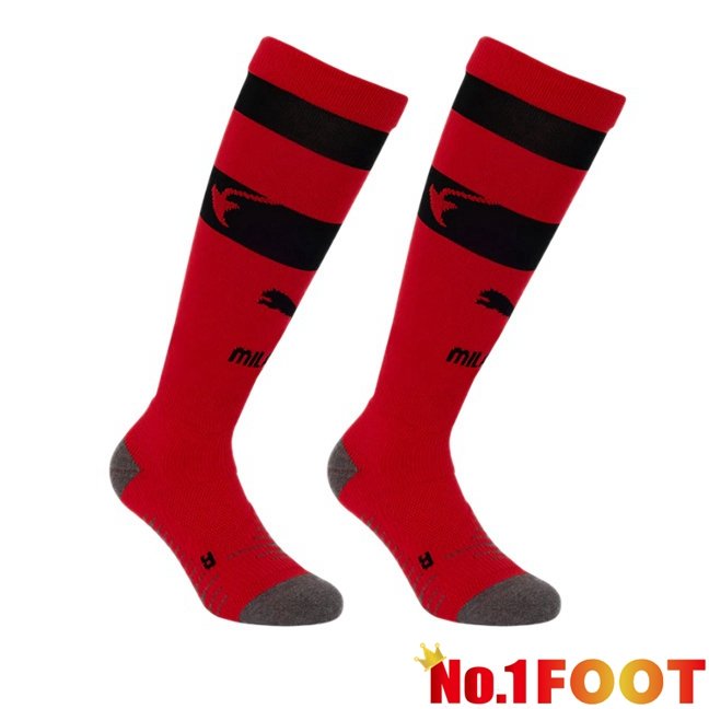 AC Milan Home Soccer Socks Red 2025/2026