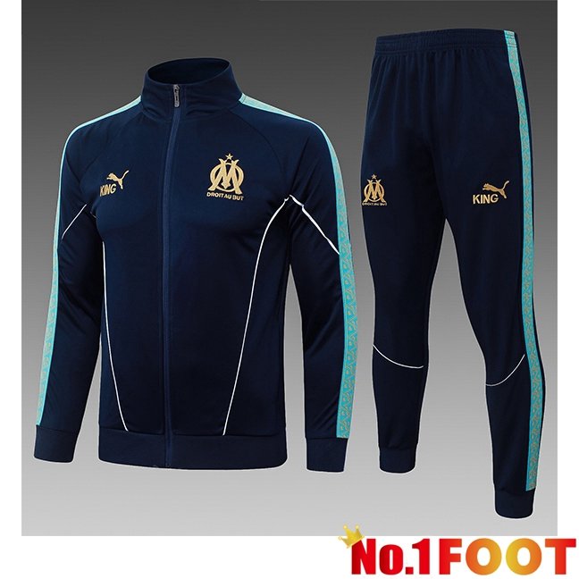 Marseille OM Kids kit Training Jacket Suit Blue Royal 2026/2027