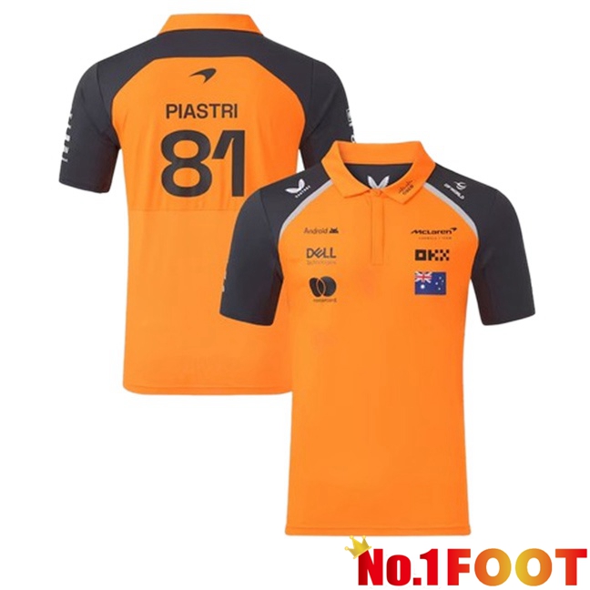 Formule 1 McLaren (PIASTRI 81) Polo Orange Blue Royal 2025/2026