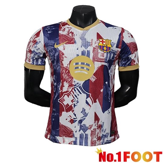 FC Barcelona Soccer Jersey Special Edition White/Red/Blue 2025/2026