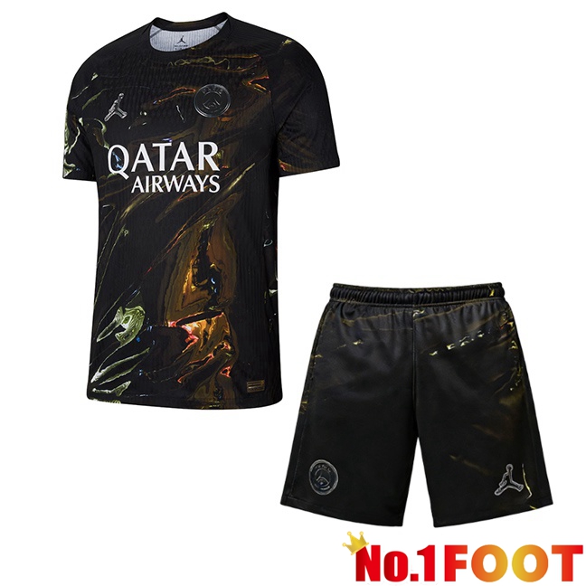 Paris PSG Kids Soccer Jersey Special Edition Black 2025/2026
