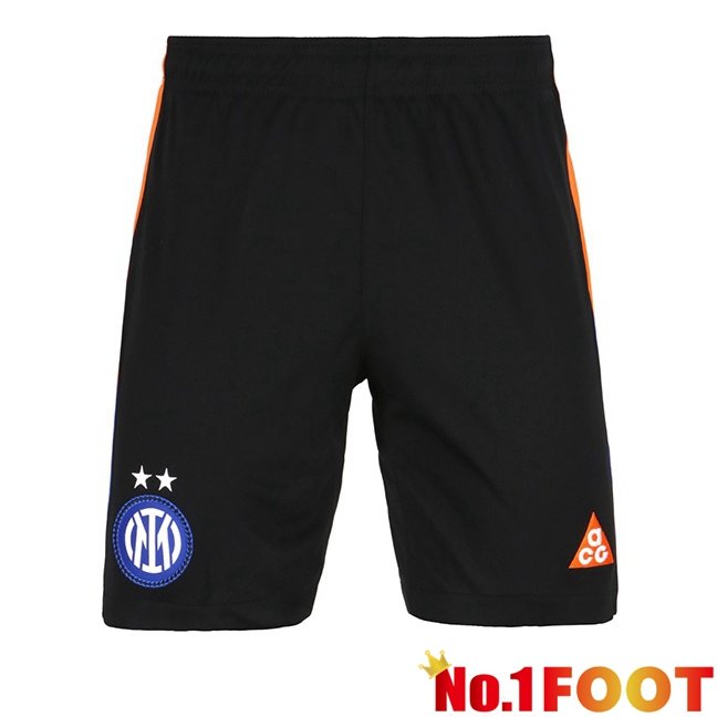 Inter Milan Fourth Soccer Shorts Black 2025/2026