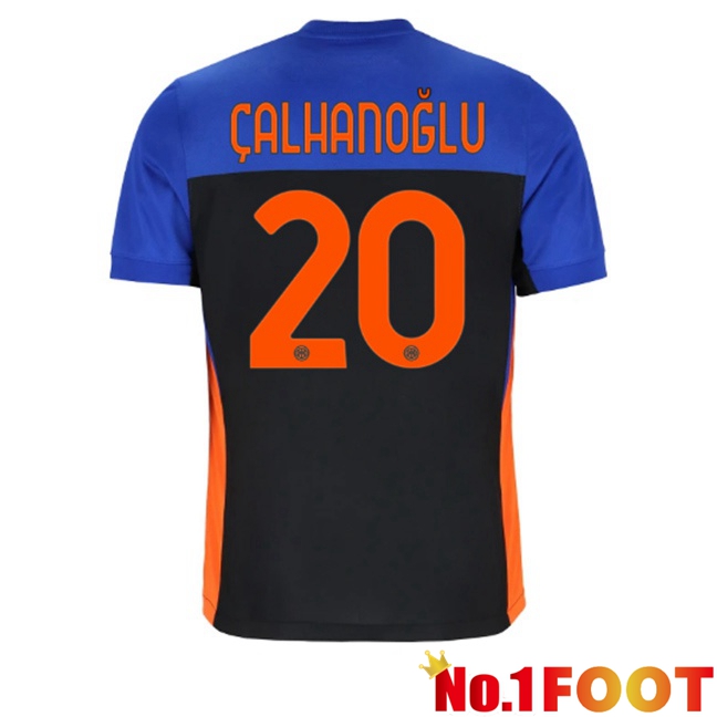 Inter Milan (ÇALHANOĞLU 20) Fourth Soccer Jersey Blue Black 2025/2026