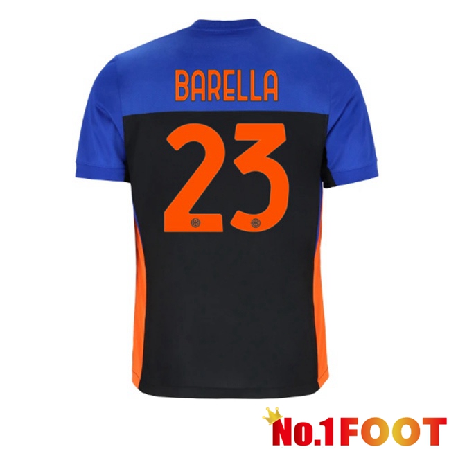 Inter Milan (BARELLA 23) Fourth Soccer Jersey Blue Black 2025/2026