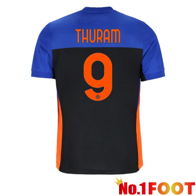 Inter Milan (THURAM 9) Fourth Soccer Jersey Blue Black 2025/2026