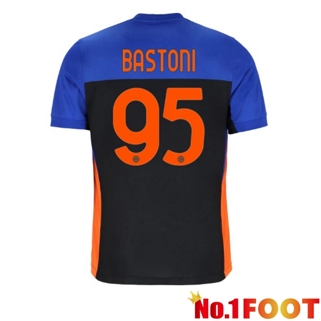 Inter Milan (BASTONI 95) Fourth Soccer Jersey Blue Black 2025/2026