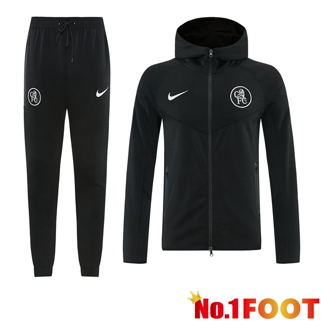 FC Chelsea Training Tracksuit Sweatshirt Hoodie Black 2026/2027