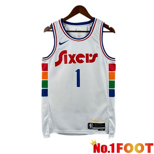 NBA Philadelphia 76ers (James Harden 1)Jersey White 2024/2025