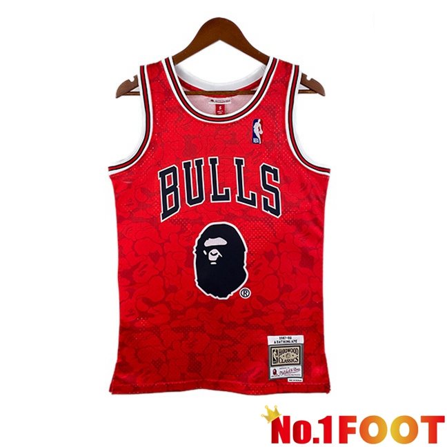 NBA Chicago Bulls BAPE Jersey Special Edition Red 2025/2026