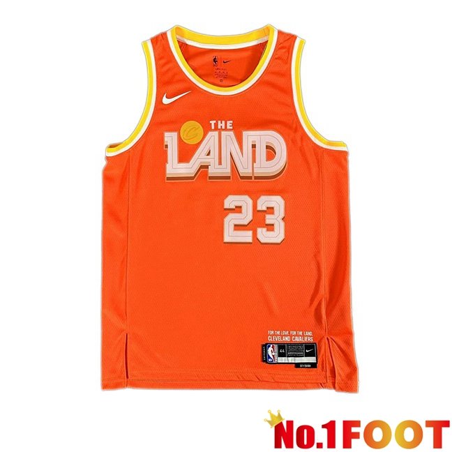 NBA Cleveland Cavaliers (LeBron James 23)Jersey Orange 2025/2026