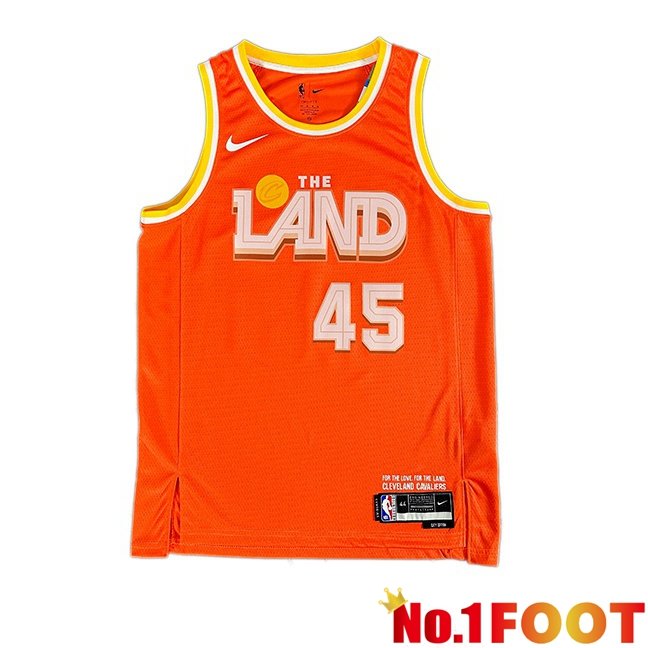 NBA Cleveland Cavaliers (Donovan Mitchell 45)Jersey Orange 2025/2026