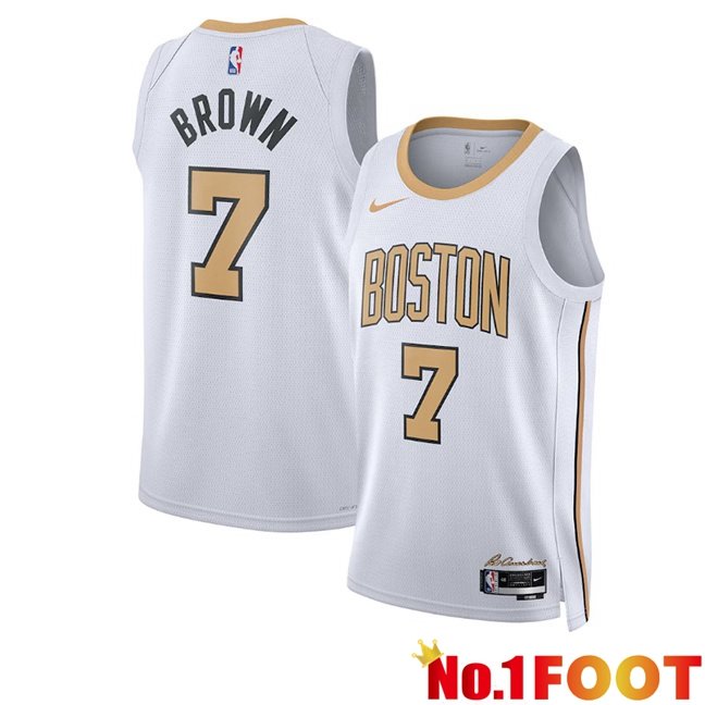 NBA Boston Celtics (Jaylen Brown 7)Jersey White 2025/2026