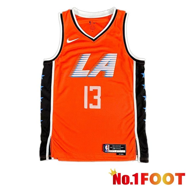 NBA Los Angeles Clippers (Paul George 13)Jersey Orange 2025/2026