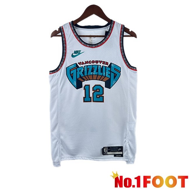 NBA Memphis Grizzlies (Ja Morant 12)Jersey White 2024/2025