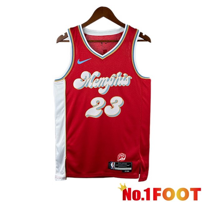 NBA Memphis Grizzlies (Derrick Pink 23)Jersey Red 2024/2025