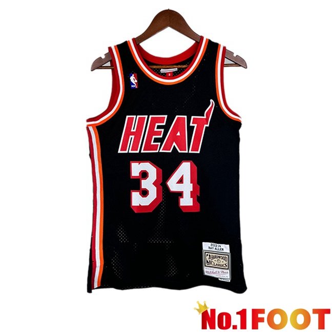 NBA Miami Heat (Ray Allen 34)Jersey Retro Black 2013-2014