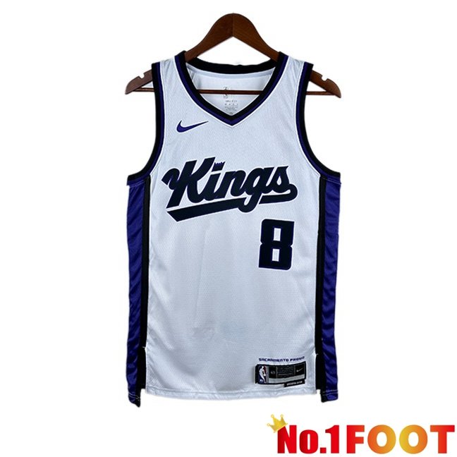 NBA Sacramento Kings (Zach LaVine 8)Jersey White 2023/2024