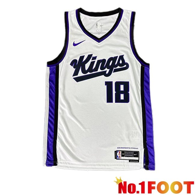 NBA Sacramento Kings (Russell Westbrook 18)Jersey White 2023/2024