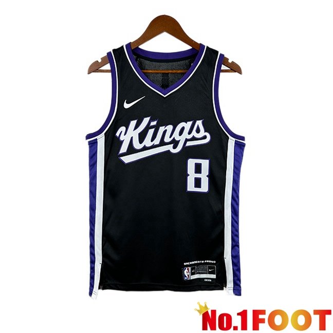 NBA Sacramento Kings (Zach LaVine 8)Jersey Black 2023/2024