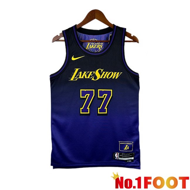 NBA Los Angeles Lakers (Luka Dončić 77)Jersey Purple 2024/2025