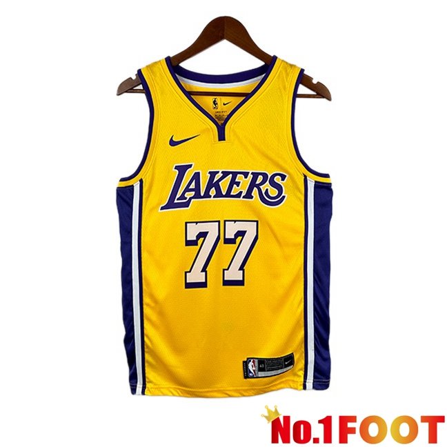 NBA Los Angeles Lakers (Luka Dončić 77)Jersey Special Edition Yellow