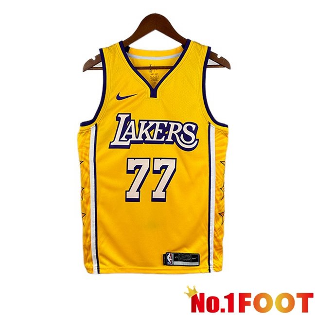 NBA Los Angeles Lakers (Luka Dončić 77)Jersey Special Edition Yellow