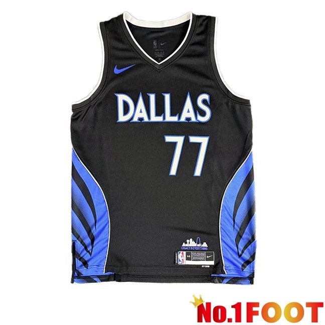 NBA Dallas Mavericks (Luka Dončić 77)Jersey Black 2025/2026