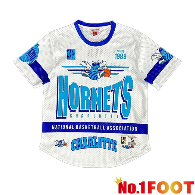 NBA Charlotte Hornets Jersey Special Edition Retro White Blue 2025/2026