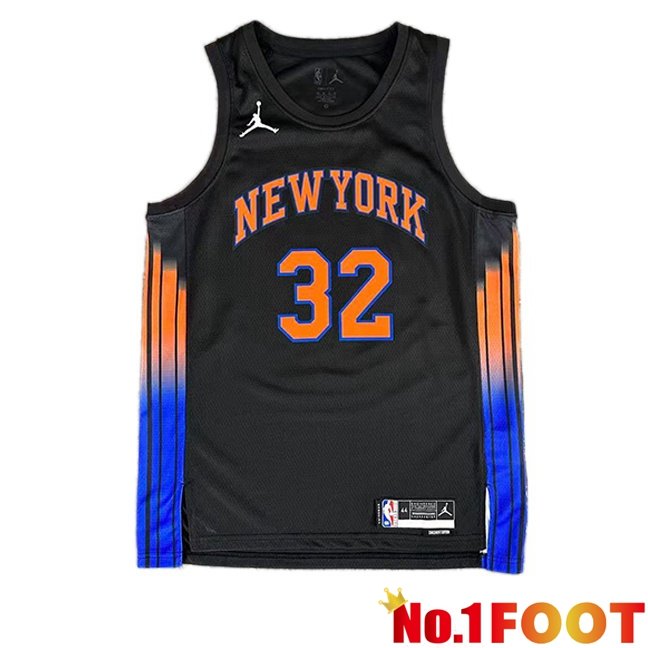 NBA New York Knicks (Karl-Anthony Towns 32)Jersey Black 2025/2026