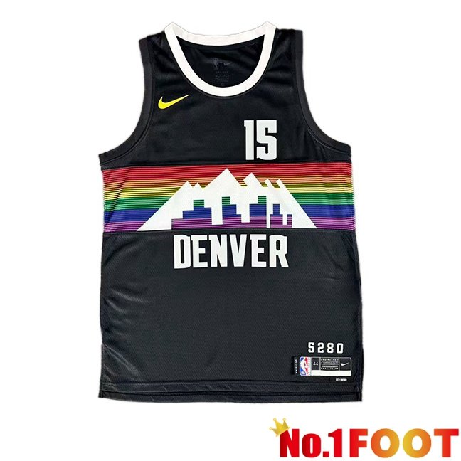 NBA Denver Nuggets (Nikola Jokić 15)Jersey Black 2025/2026