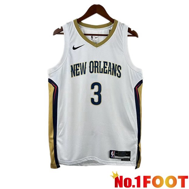 NBA New Orleans Pelicans (Jordan Poole 3)Jersey Special Edition White