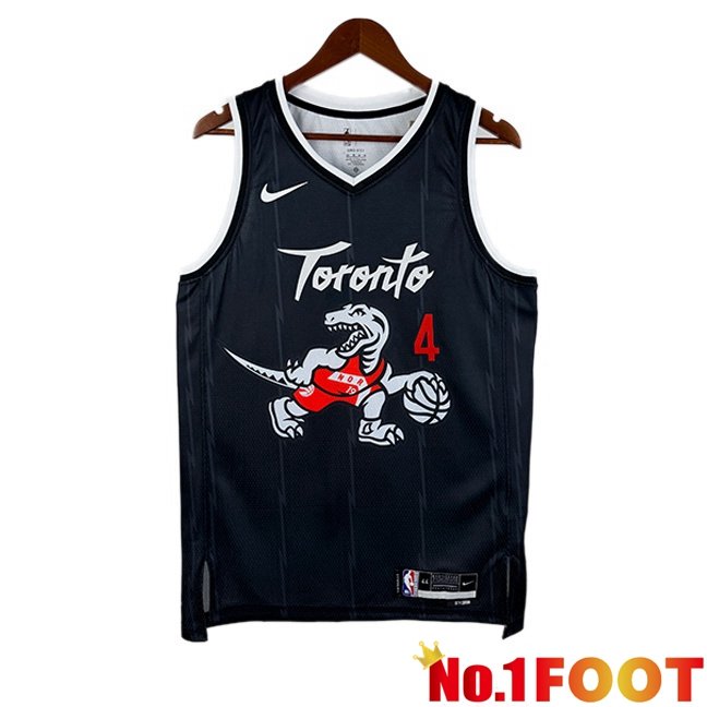 NBA Toronto Raptors (Scottie Barnes 4)Jersey Black 2025/2026